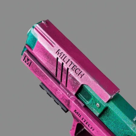 Rebecca’s Pistol – Pink & Green – Cyberpunk 2077 - PREMIUM EDITION 9 Rebeccas Pistol Pink Green PREMIUM EDITION Replica Prop From Cyberpunk 2077 By Blasters4Masters 8
