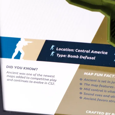 Ancient Map 3D Plaque Replica Prop From Counter Strike 2 By Blasters4Masters 6