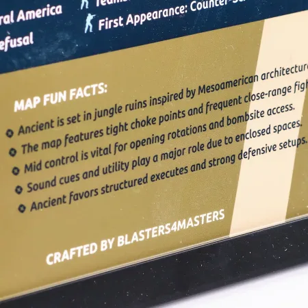 Ancient Map 3D Plaque Replica Prop From Counter Strike 2 By Blasters4Masters 7