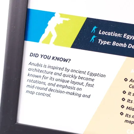 Anubis Map 3D Plaque Replica Prop From Counter Strike 2 By Blasters4Masters 6