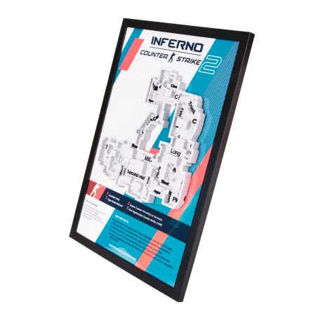 Inferno Map 3D Plaque Replica Prop From Counter Strike 2 By Blasters4Masters 1