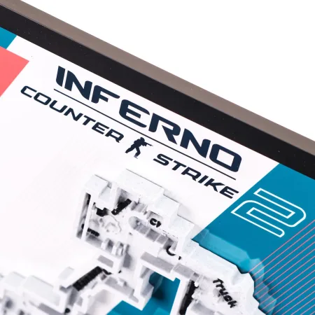 Inferno Map 3D Plaque Replica Prop From Counter Strike 2 By Blasters4Masters 4