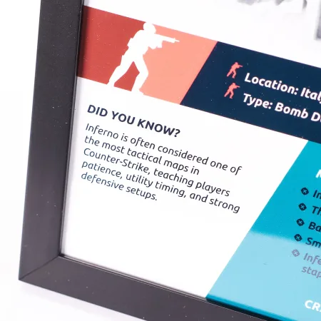 Inferno Map 3D Plaque Replica Prop From Counter Strike 2 By Blasters4Masters 6