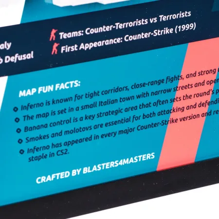 Inferno Map 3D Plaque Replica Prop From Counter Strike 2 By Blasters4Masters 7