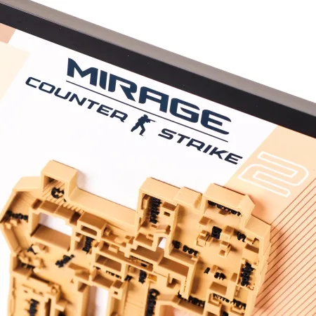 Mirage Map 3D Plaque Replica Prop From Counter Strike 2 By Blasters4Masters 4