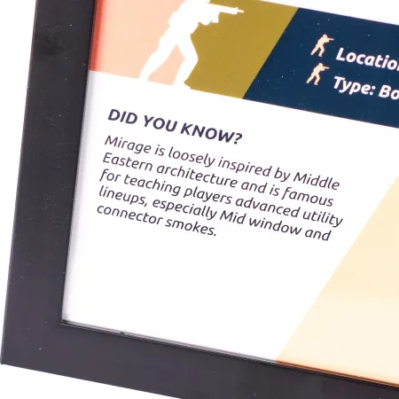 Mirage Map 3D Plaque Replica Prop From Counter Strike 2 By Blasters4Masters 6