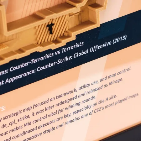 Mirage Map 3D Plaque Replica Prop From Counter Strike 2 By Blasters4Masters 7