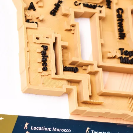 Mirage Map 3D Plaque Replica Prop From Counter Strike 2 By Blasters4Masters 8
