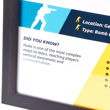 Nuke Map 3D Plaque Replica Prop From Counter Strike 2 By Blasters4Masters 6