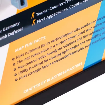 Nuke Map 3D Plaque Replica Prop From Counter Strike 2 By Blasters4Masters 7