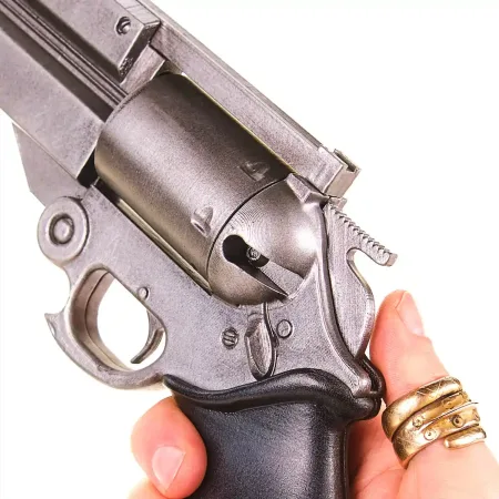 AGL Arms .45 Long Colt – Vash The Stampede Revolver TUNGSTEN Replica Prop From Trigun By Blasters4Masters 4