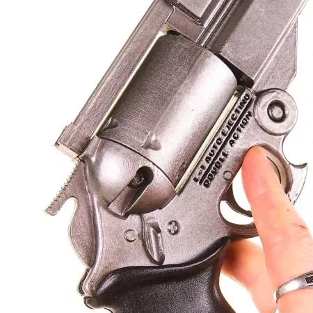AGL Arms .45 Long Colt – Vash The Stampede Revolver TUNGSTEN Replica Prop From Trigun By Blasters4Masters 5