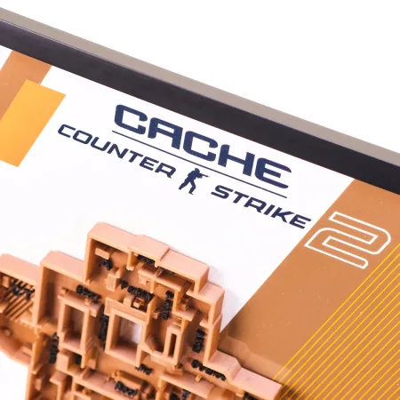 Cache Map 3D Plaque Replica Prop From Counter Strike 2 By Blasters4Masters 4