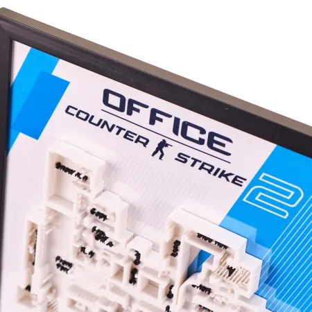 Office Map 3D Plaque Replica Prop From Counter Strike 2 By Blasters4Masters 4