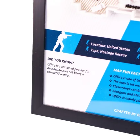Office Map 3D Plaque Replica Prop From Counter Strike 2 By Blasters4Masters 5
