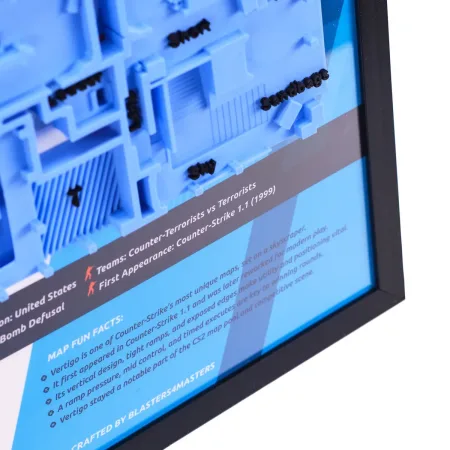 Vertigo Map 3D Plaque Replica Prop From Counter Strike 2 By Blasters4Masters 6