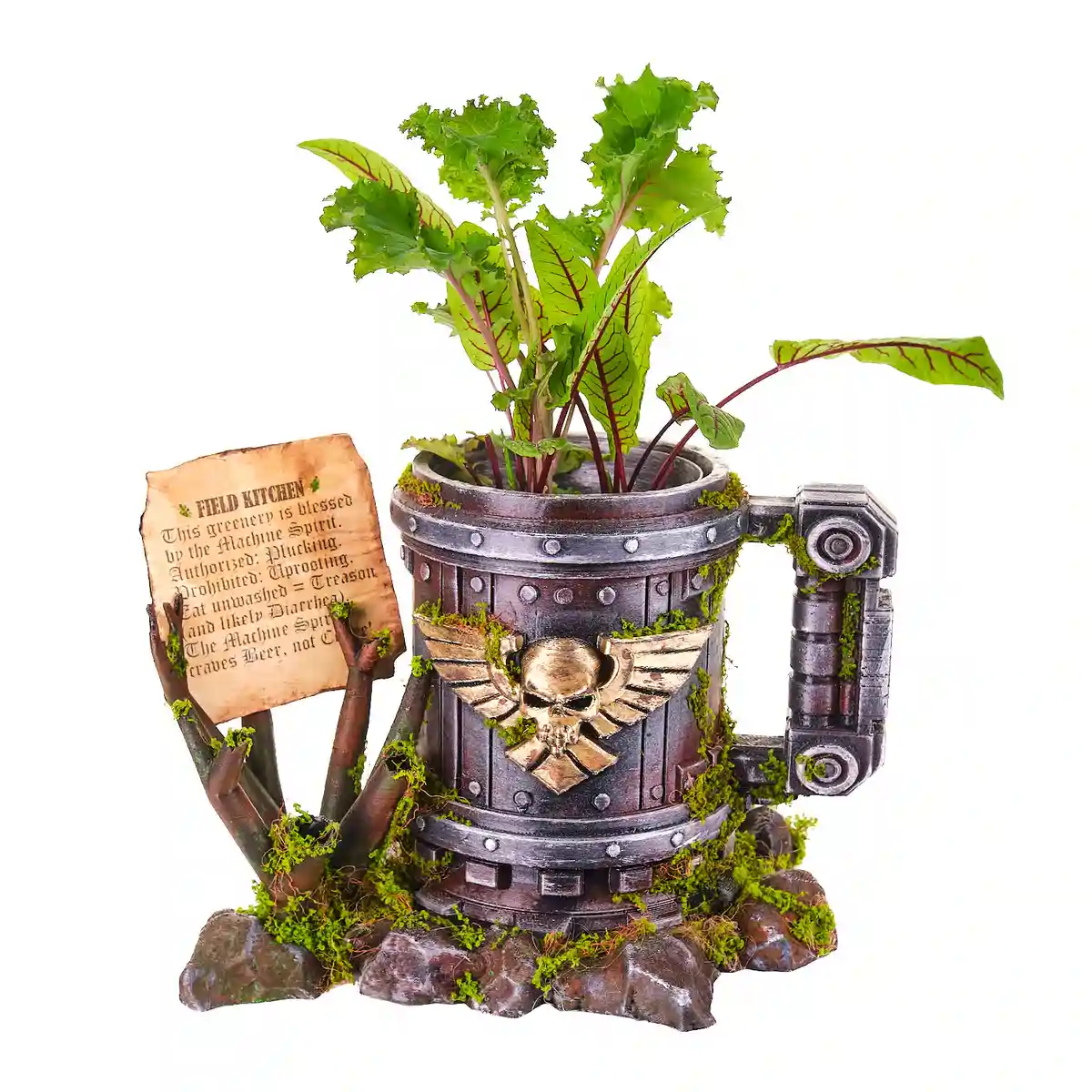Warhammer Cup Flower Pot replica prop from Warhammer 40K by Blasters4Masters Warhammer Cup Flower Pot Replica Prop From Warhammer 40K By Blasters4Masters