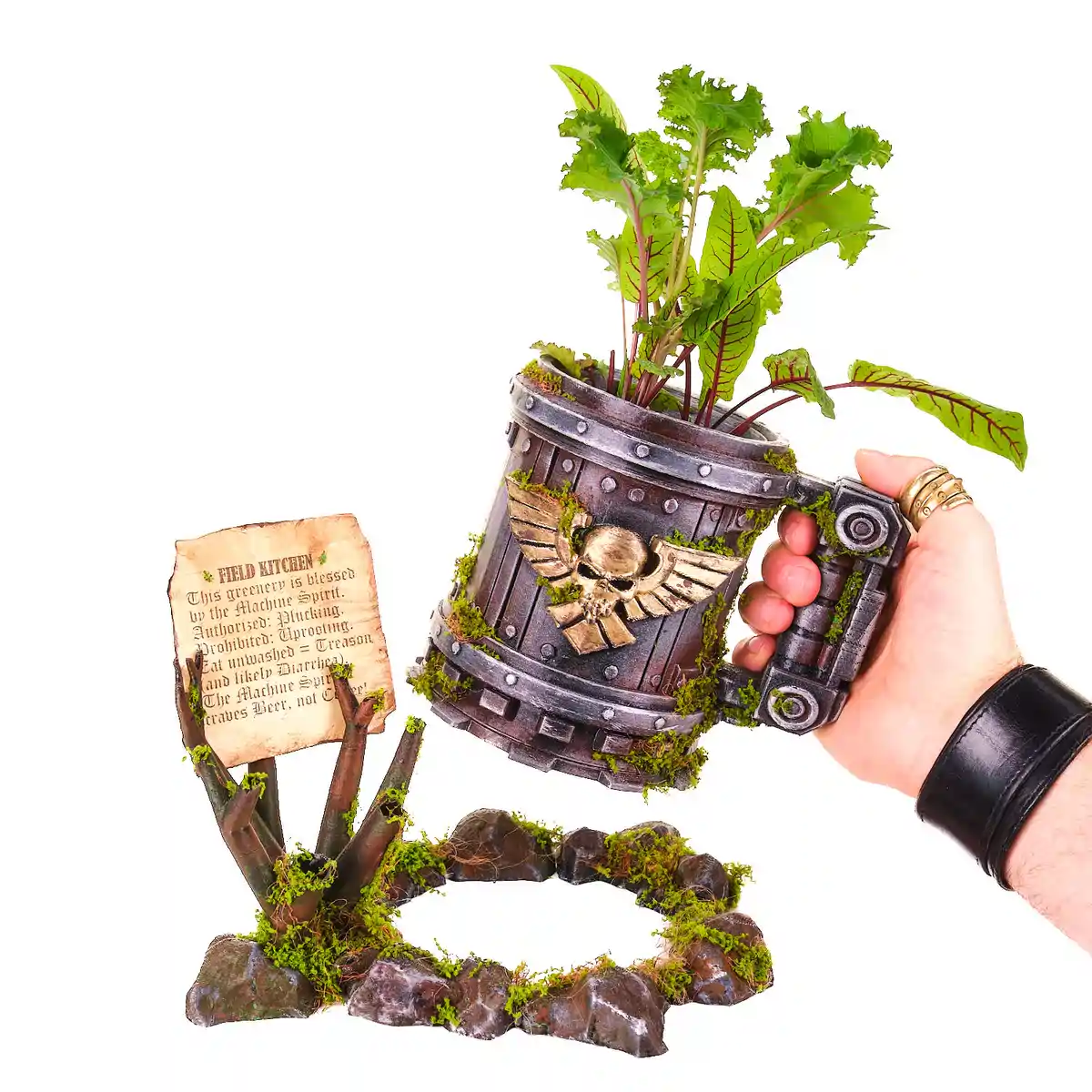 Warhammer Cup Flower Pot replica prop from Warhammer 40K by Blasters4Masters_6 Warhammer Cup Flower Pot Replica Prop From Warhammer 40K By Blasters4Masters 6