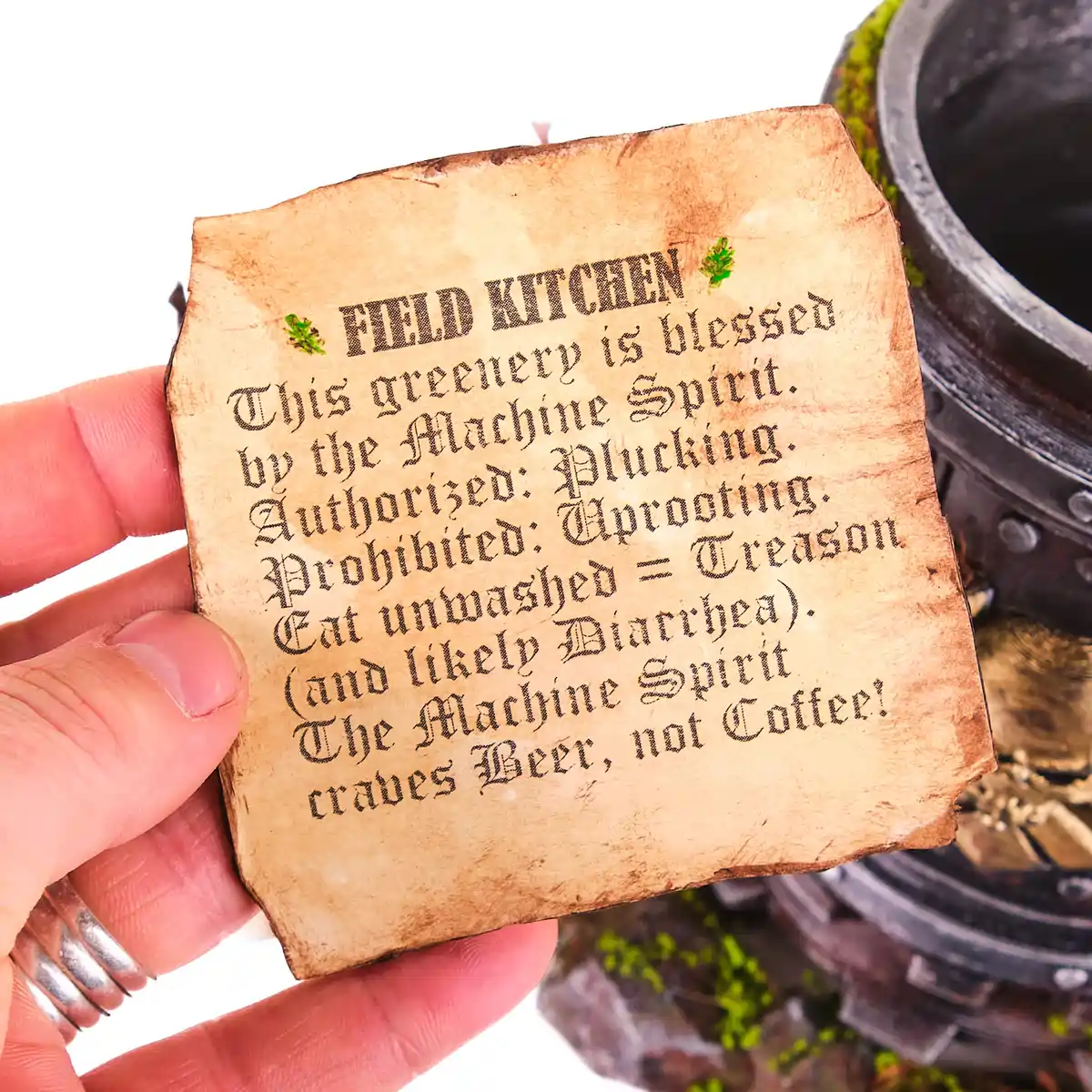 Warhammer Cup Flower Pot replica prop from Warhammer 40K by Blasters4Masters_8 Warhammer Cup Flower Pot Replica Prop From Warhammer 40K By Blasters4Masters 8