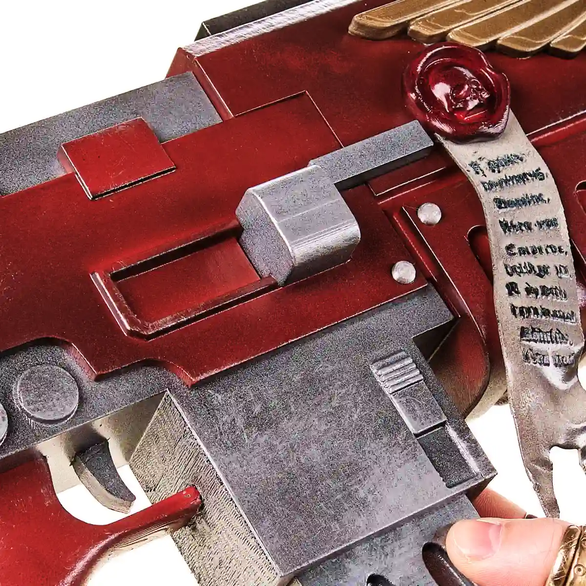 Black Templars Outriders Brother Valtus Red Bolter replica prop from Warhammer 40K by Blasters4Masters_5 Black Templars Outriders Brother Valtus Red Bolter Replica Prop From Warhammer 40K By Blasters4Masters 5
