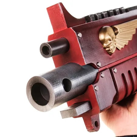 Black Templars Outriders Brother Valtus Red Bolter 11 Black Templars Outriders Brother Valtus Red Bolter Replica Prop From Warhammer 40K By Blasters4Masters 9