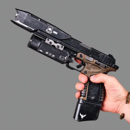 Smart Pistol MK6 - Titanfall 2 - PREMIUM EDITION 1 Smart Pistol MK6 Premium Edition Replica Prop From Titanfall 2 By Blasters4Masters