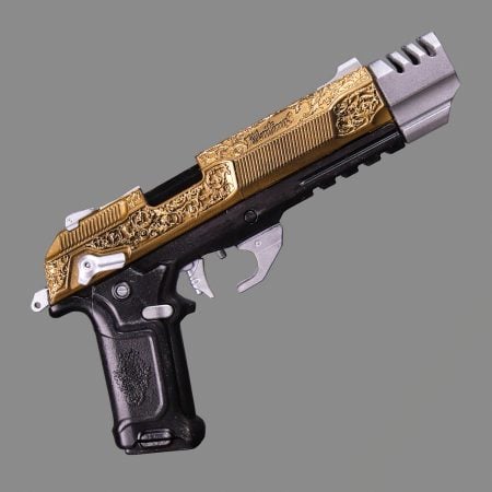 La Chingona Dorada Pistol PREMIUM Replica Prop From Cyberpunk 2077 By Blasters4Masters 12
