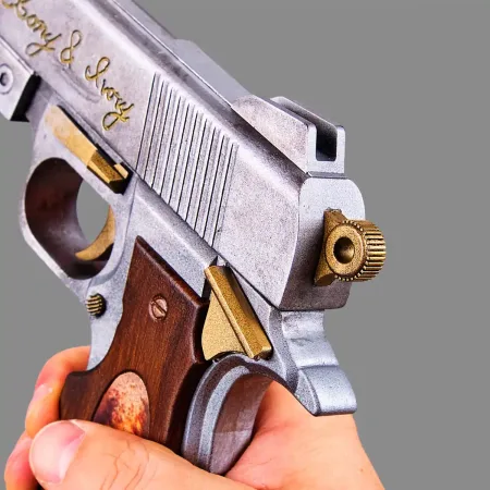 Ebony and Ivory Pistols - Devil May Cry - PREMIUM EDITION 18 Ebony Ivory PREMIUM Replica Prop From Devil May Cry By Blasters4Masters 17