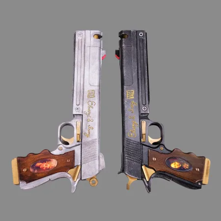 Ebony and Ivory Pistols - Devil May Cry - PREMIUM EDITION 25 Ebony Ivory PREMIUM Replica Prop From Devil May Cry By Blasters4Masters 26