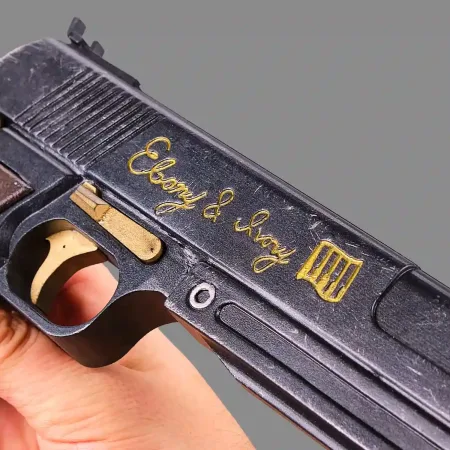 Ebony and Ivory Pistols - Devil May Cry - PREMIUM EDITION 10 Ebony Ivory PREMIUM Replica Prop From Devil May Cry By Blasters4Masters 7